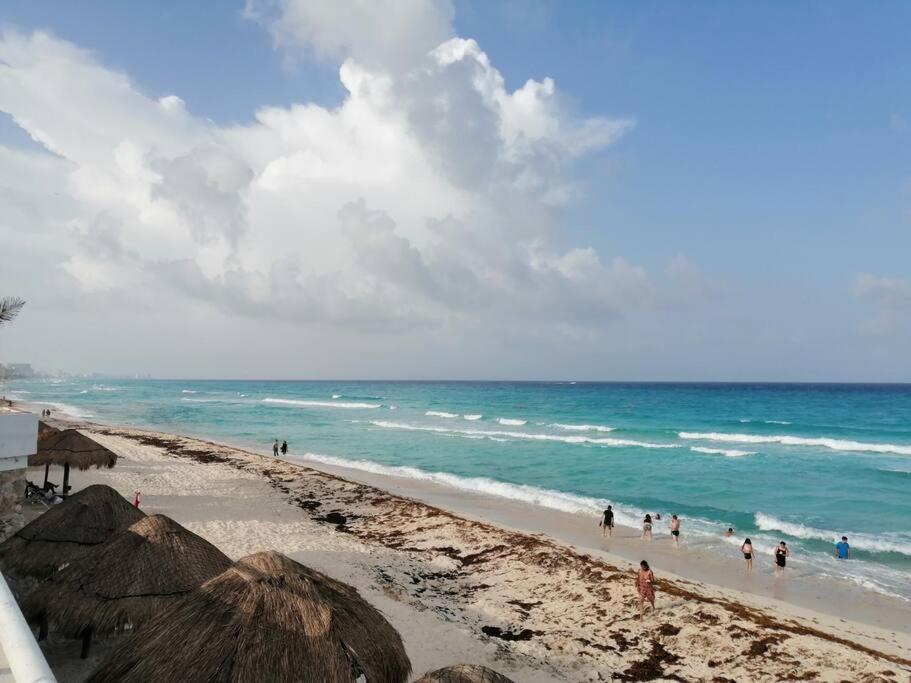 Confortable Depa En Condominio Frente Al Mar! Cancún Exterior foto